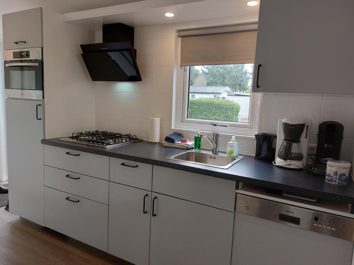 Modern En Chic Chalet Tot 4 Personen Op De Veluwe Recreatiepark De Oude Driest Putten Exterior foto